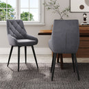 Livingandhome 2 Pack Upholstered Velvet Dining Chairs