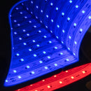 76cm Infinity Light up Standing Snowman Christmas Decoration with Multi-Coloured LEDs on Metal Base