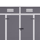 Livingandhome Outdoor Plastic Garden Storage Shed 6x4ft / 8x4ft Lockable