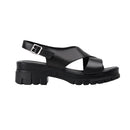 Open Toe Heeled Sandals - Black
