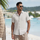 Cotton Short-sleeve Shirt - White