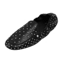 Studded Slip-on Loafers - Black