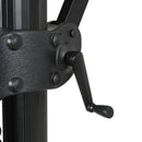 Garden Sanctuary Round Cantilever Parasol With Solar-Powered LED Lights