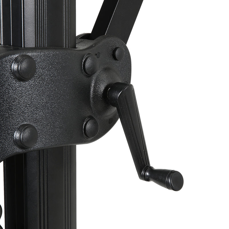 Garden Sanctuary Round Cantilever Parasol With Solar-Powered LED Lights