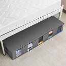 Lifeideas Non-Woven Fabric Underbed Storage Bag with Handles and Zipper