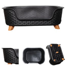 77cm x 58cm Black Plastic Raised Pet Basket with Legs