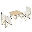 Breeins Portable Folding Camping Table with Two Chairs