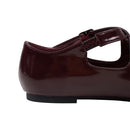 Casual Closed Toe Loafers Cross-Strap Mary Jane Shoes With Low Heel