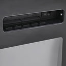 Recessed Electric Fireplace TV Stand with Closed Storage