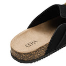 Close-Toe Slip-On Mules Black