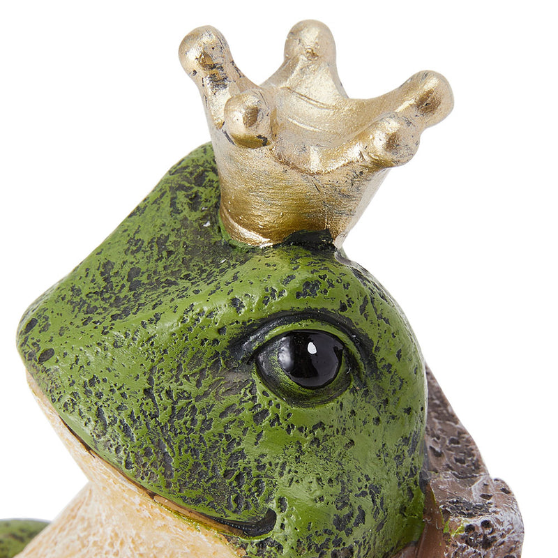 Lifeideas Frog Prince Figurine Resin Tabletop Ornament