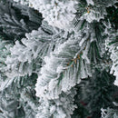 Lifeideas Flocked Christmas Tree with Sturdy X-Frame Stand