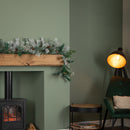 1.8m Snowy Christmas Garland with Pinecones 96 Tips and 50 Warm White LED Lights