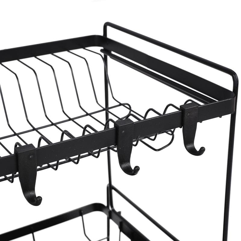 Livingandhome 2 Tier Dish Drying Rack With Drainboards