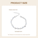 Modishion Delicate Open-Heart Bracelet With Cubic Zirconia