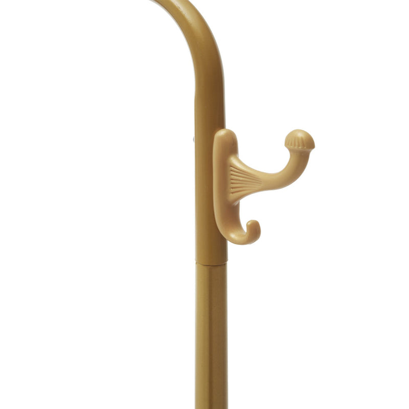 Lifeideas Freestanding Gold Clothes Rack with Bottom Shelf