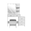 Livingandhome Dressing Table Set with Large Lighted Mirror