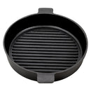 Breeins Black Round Cast Iron Grill Pan