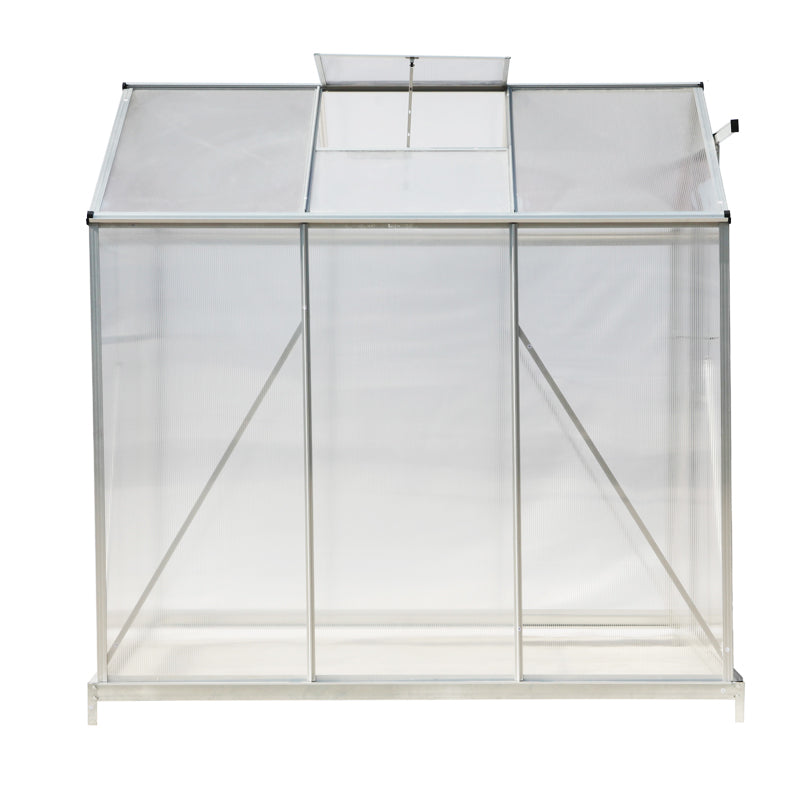 Breeins Aluminium Hobby Greenhouse with Base and Window Opening