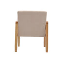 Livingandhome Minimalist Wooden Frame Accent Armchair
