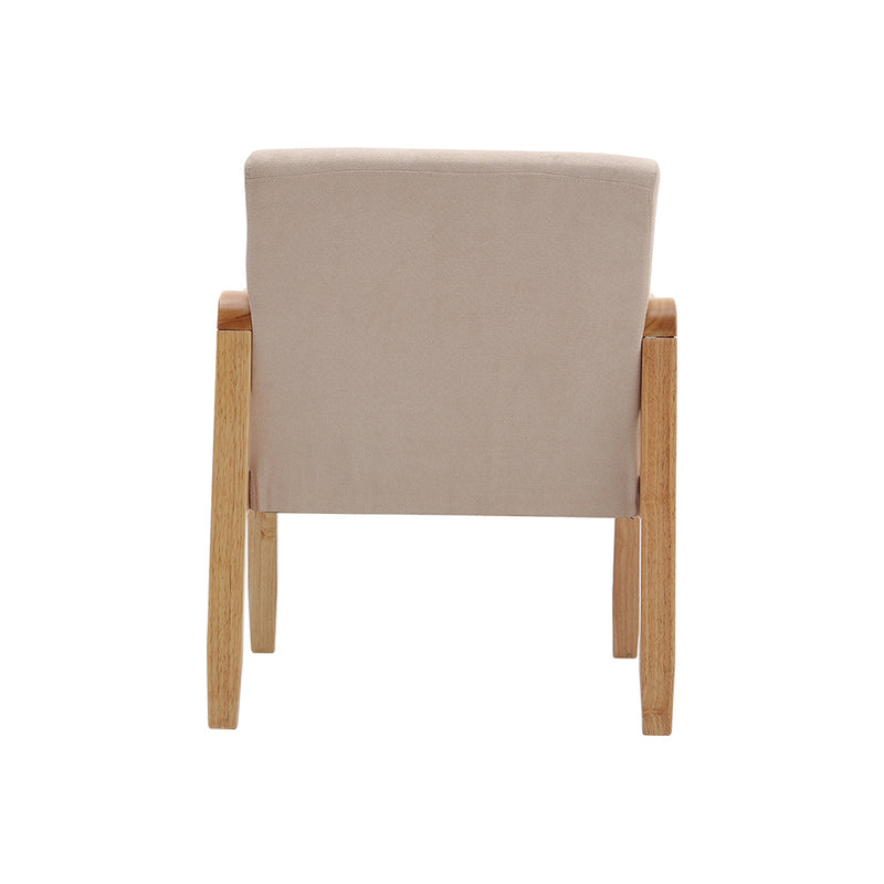 Livingandhome Minimalist Wooden Frame Accent Armchair