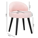 Modern Dutch Velvet Vanity Stool