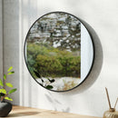 Cottonfy UK Round Bathroom Framed Mirror Wall Hanging