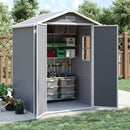 Livingandhome Plastic Outdoor Garden Storage Shed