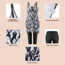 2 Piece Tankini Swimsuit With Double Shoulder Straps