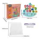 Kidkid Wooden Number Stacking and Balance Blocks for Toddlers