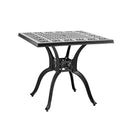 Breeins Black 3-Piece Cast Aluminum Outdoor Dining Set With Cushions
