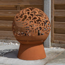 57cm Steel Helios Fireglobe Outdoor Garden Fire Pit
