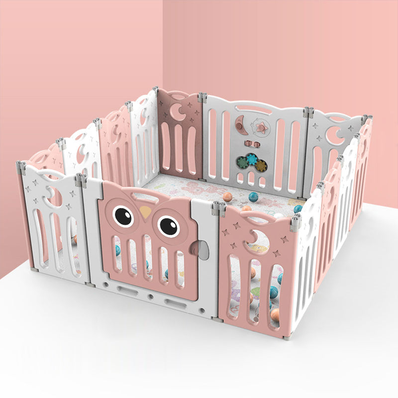 Kidkid Foldable 14 Panel Baby Playpen Safety Activity Centre