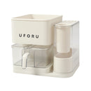 Lifeideas 3-in-1 Kitchen Seasoning Box Spice Rack Knife Block