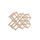 Lifeideas Decorative Foldable Solid Wood Wine Rack