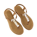 Pair Of Casual Bohemian Flip-Flop Sandals