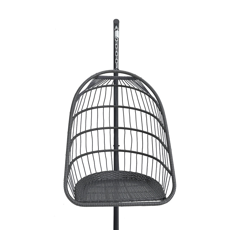 Garden Sanctuary Hanging Chair With Stand And Cushion