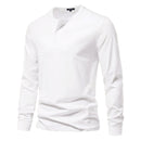 Long-Sleeved Henley T-Shirt