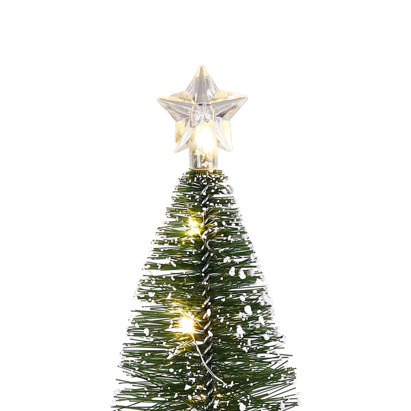 Lifeideas 3PCS Mini Christmas Tree Set with LED Lights