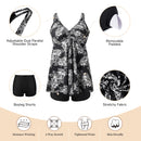Two Piece Tankini Swimsuit With Double Shoulder Straps