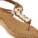 Pair Of Casual Bohemian Flip-Flop Sandals