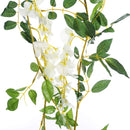 Lifeideas Faux Hanging Wisteria Floral Decoration