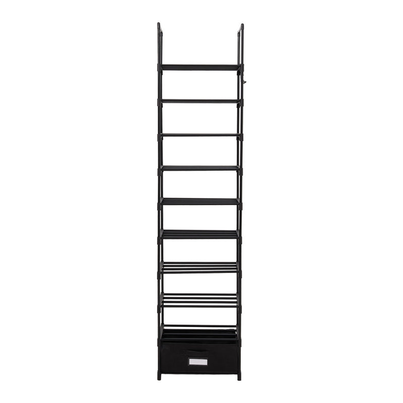 Livingandhome 10-Tier Shoe Rack with a Storage Box
