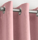 Enhanced Living Vogue Blush Pink Eyelet Thermal Noise reducing Dim Out Curtains - Pair