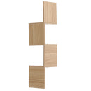 Cottonfy UK Wooden Floating Corner Shelf