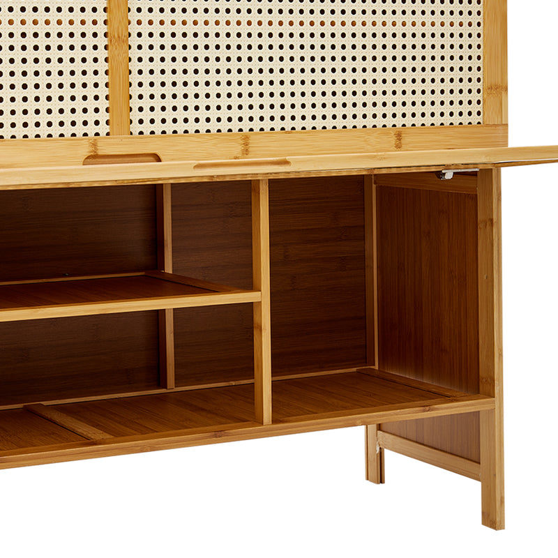 Lifeideas Wooden Entryway Storage Shoe Cabinet