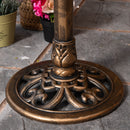 81cm Bronze Effect Garden Patio Bird Bath with Bird Sculptures