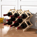 Lifeideas Decorative Foldable Solid Wood Wine Rack