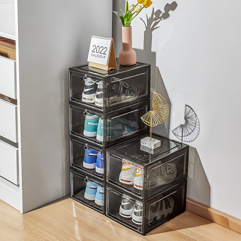 Lifeideas 6Pcs Magnetic Shoe Storage Box Dispaly Case