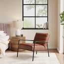 Livingandhome PU Leather Upholstered Accent Chair